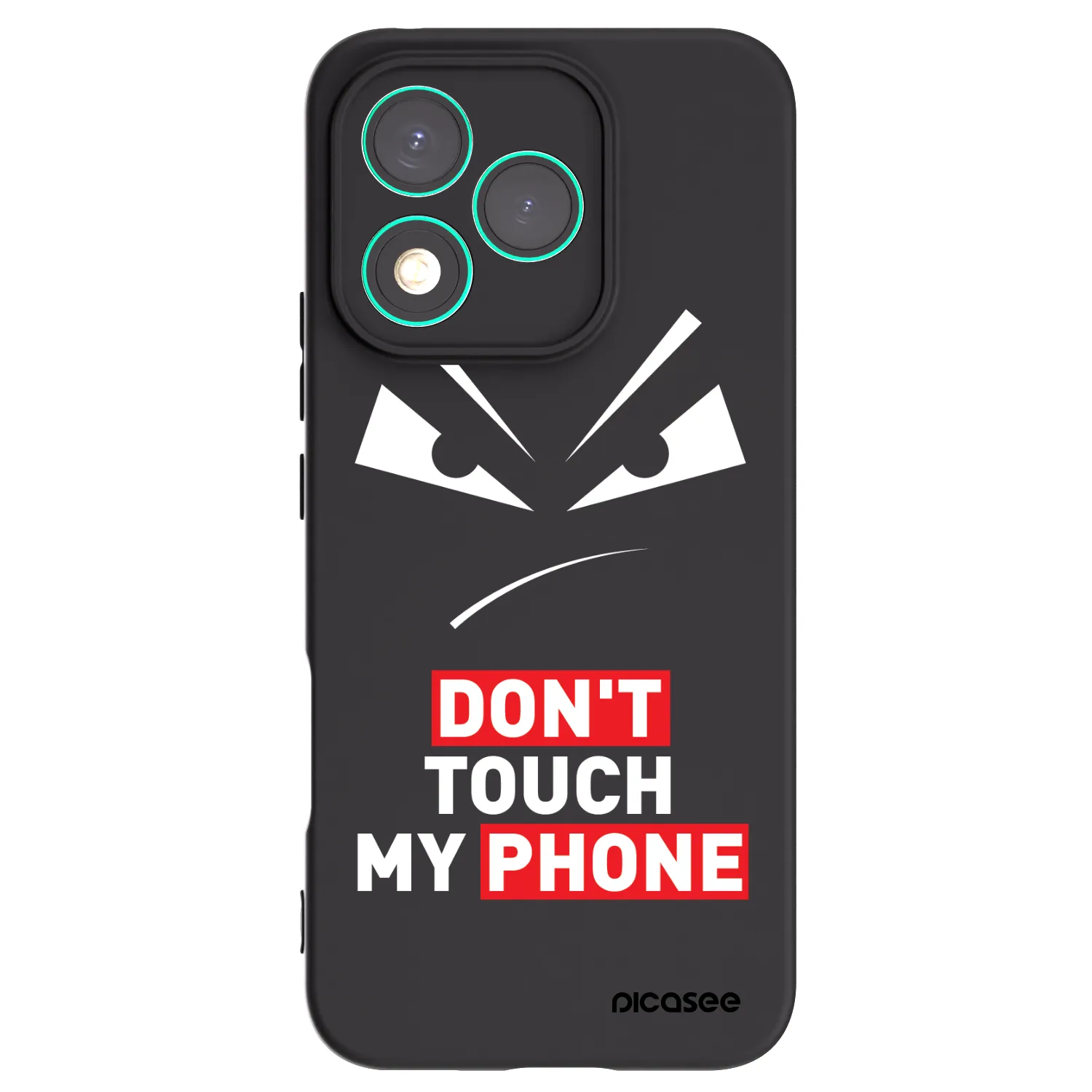 Picasee silikonowe czarne etui na Honor 400 Lite 5G - Evil Eye - Transparent