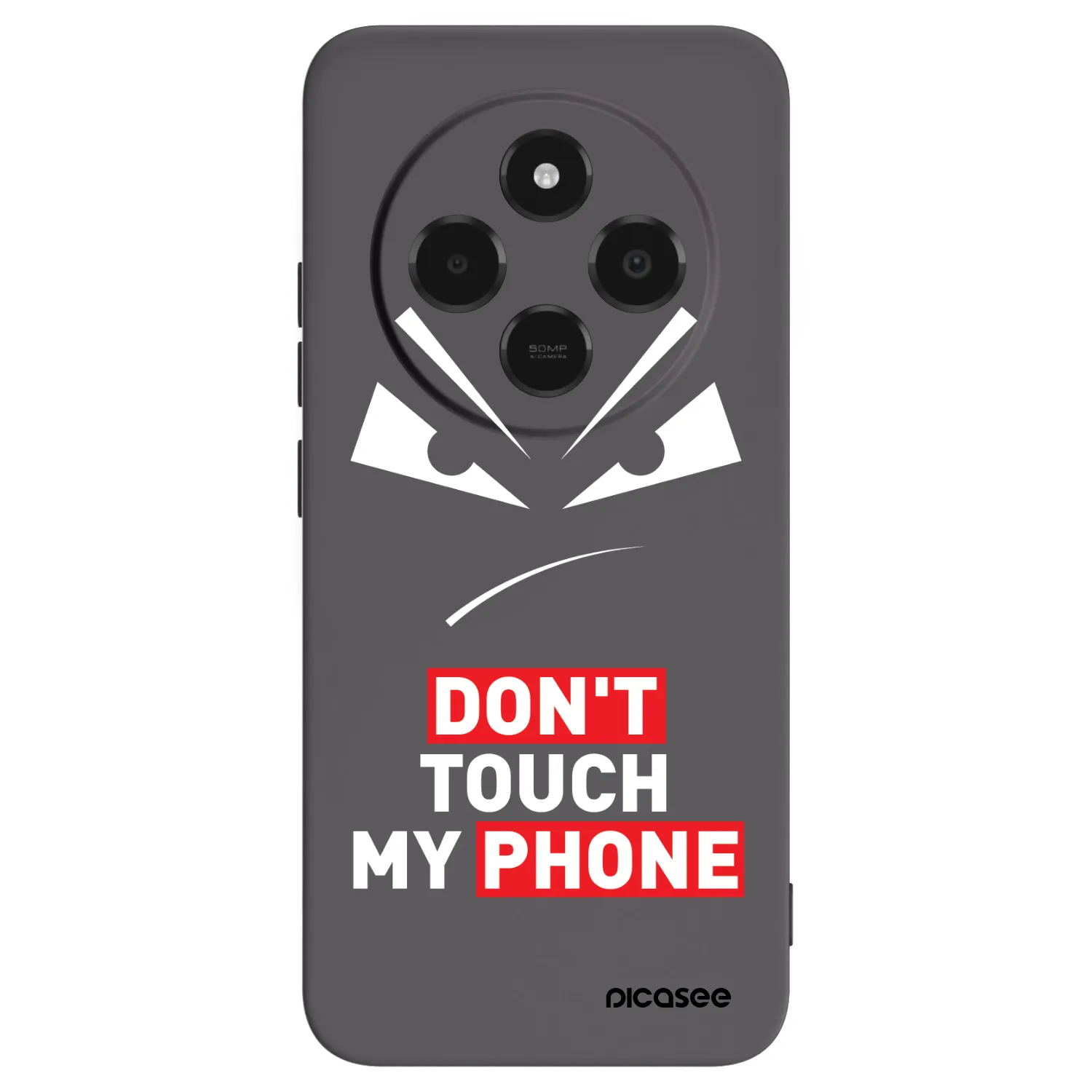 Picasee silikonowe czarne etui na Xiaomi Poco C75 - Evil Eye - Transparent