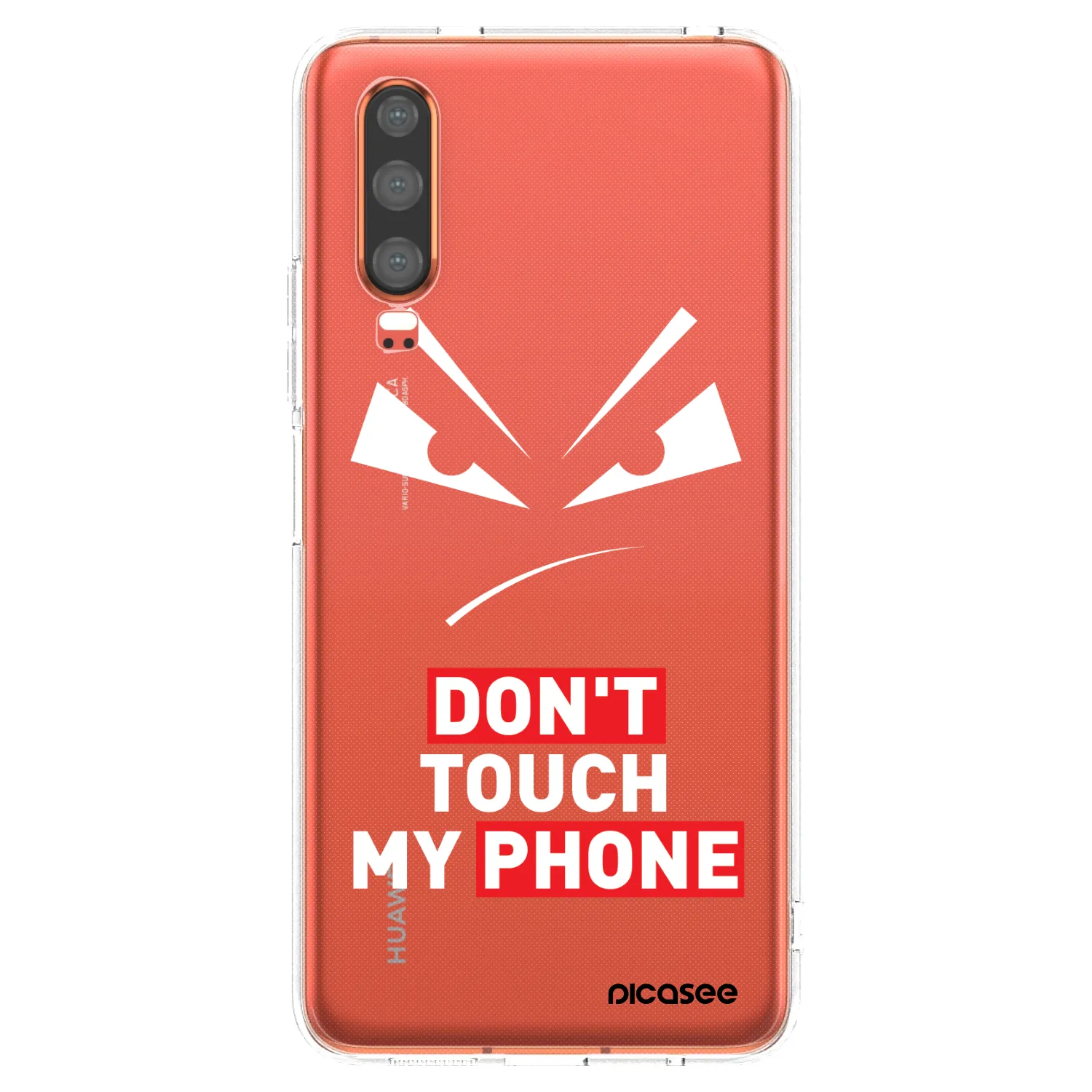 Picasee silikonowe przeźroczyste etui na Huawei P30 - Evil Eye - Transparent