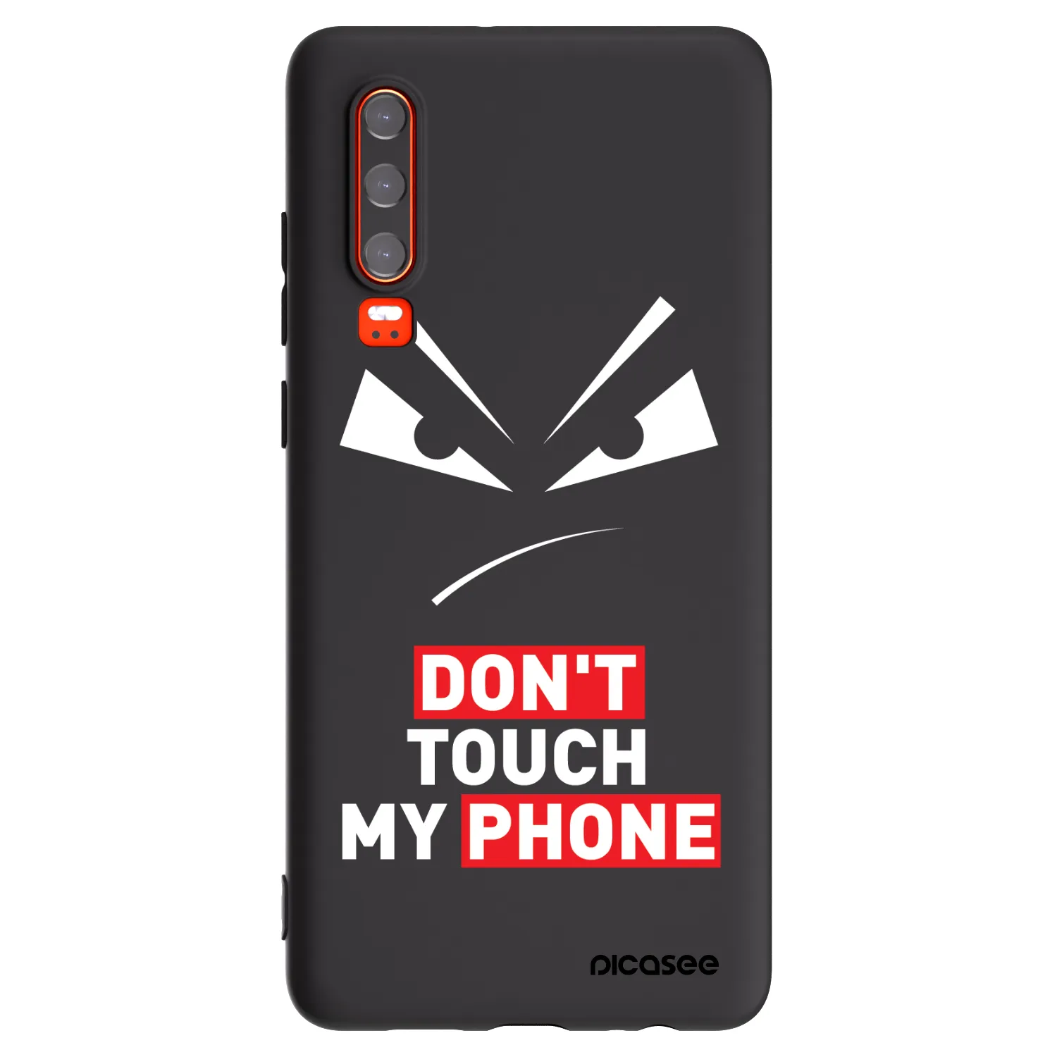 Picasee silikonowe czarne etui na Huawei P30 - Evil Eye - Transparent