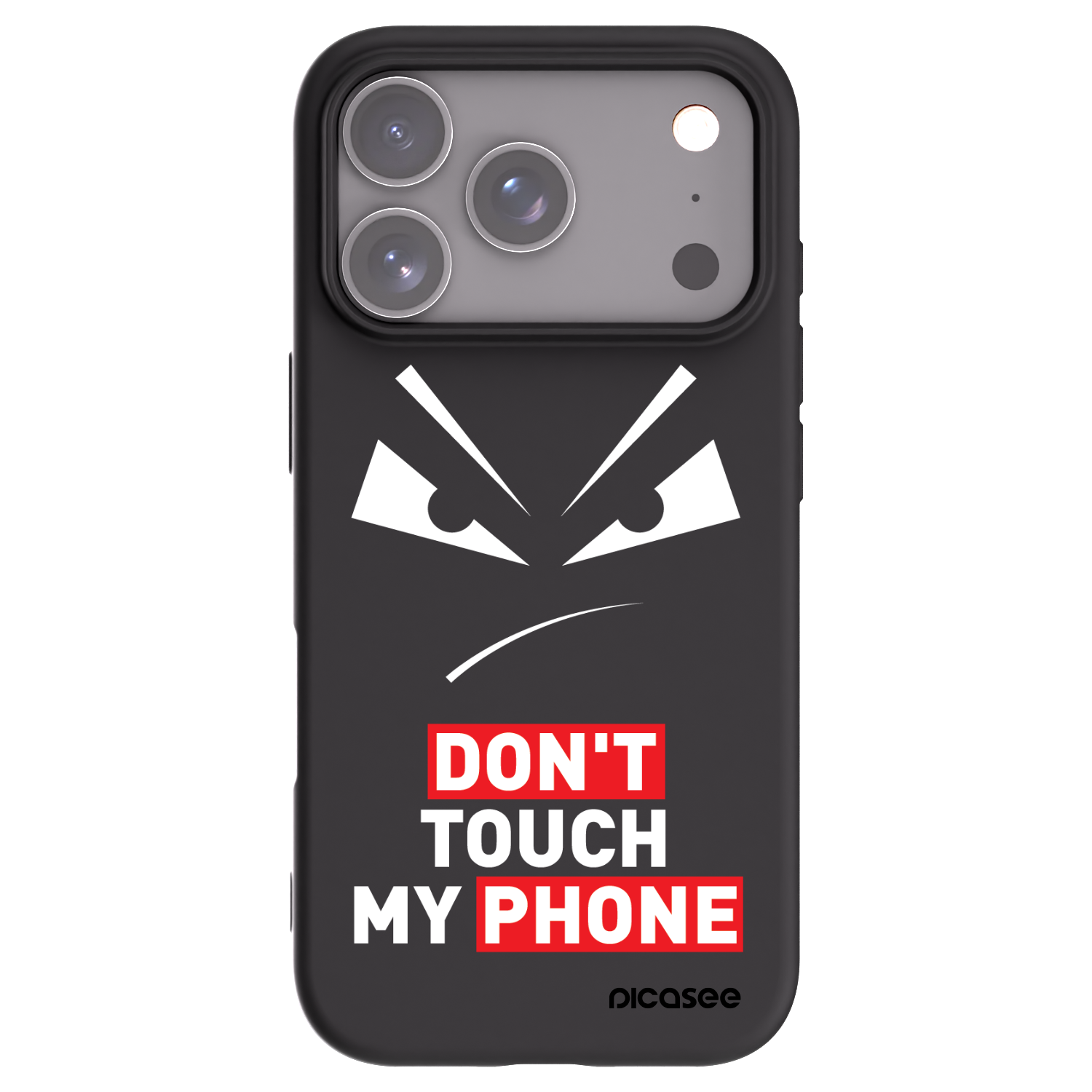 Picasee silikonowe czarne etui na Apple iPhone 17 Pro - Evil Eye - Transparent