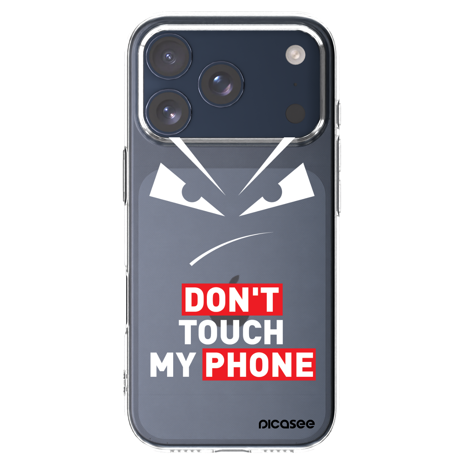 Picasee silikonowe przeźroczyste etui na Apple iPhone 17 Pro - Evil Eye - Transparent