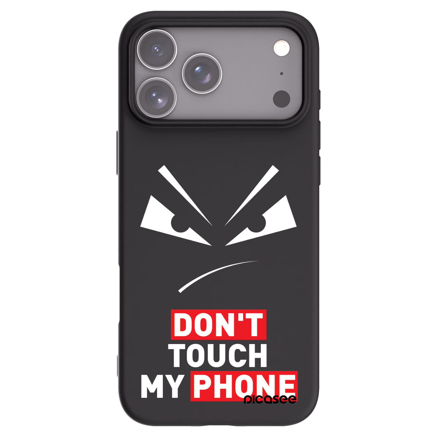 Picasee silikonowe czarne etui na Apple iPhone 17 Pro Max - Evil Eye - Transparent