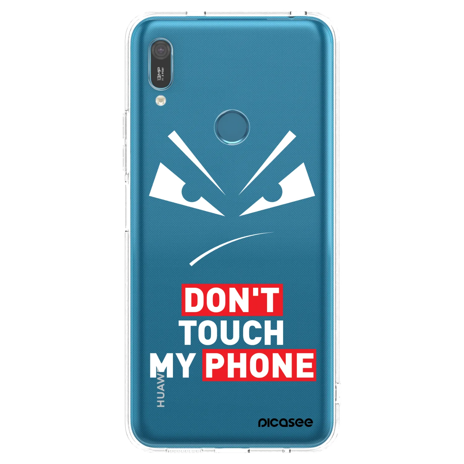 Picasee silikonowe przeźroczyste etui na Huawei Y6 2019 - Evil Eye - Transparent