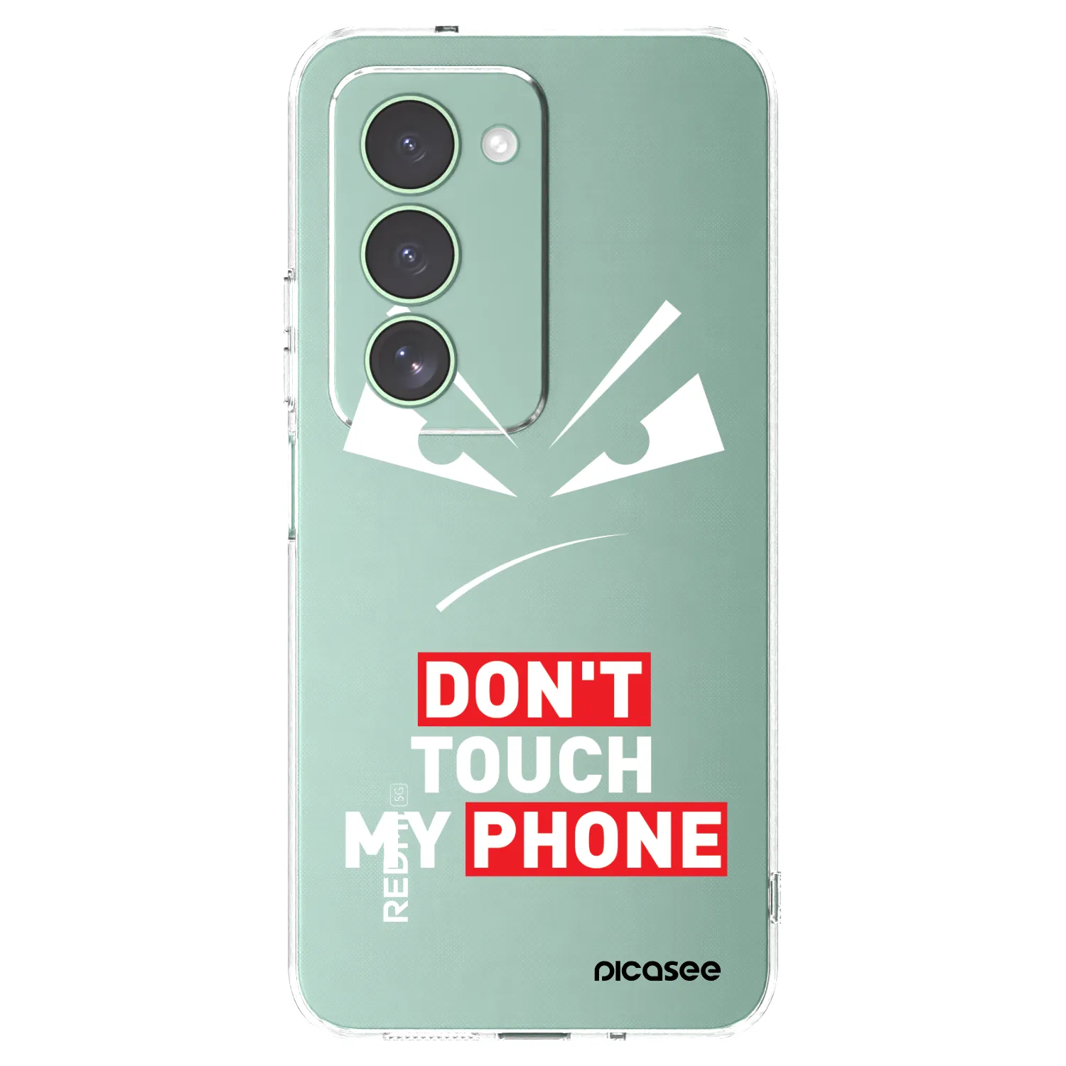 Picasee silikonowe przeźroczyste etui na Xiaomi Redmi 15 5G - Evil Eye - Transparent