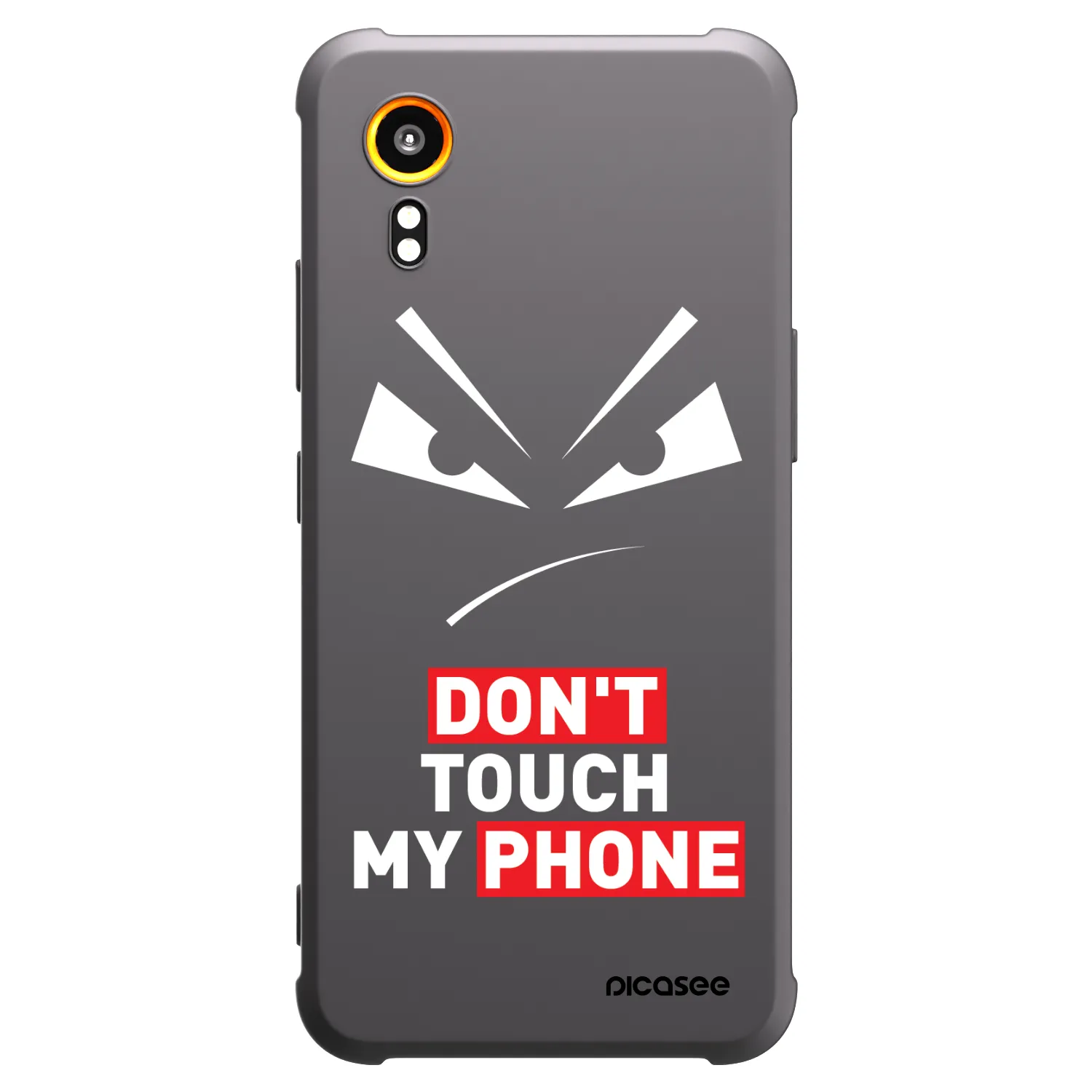 Picasee silikonowe czarne etui na Samsung Galaxy Xcover 7 - Evil Eye - Transparent