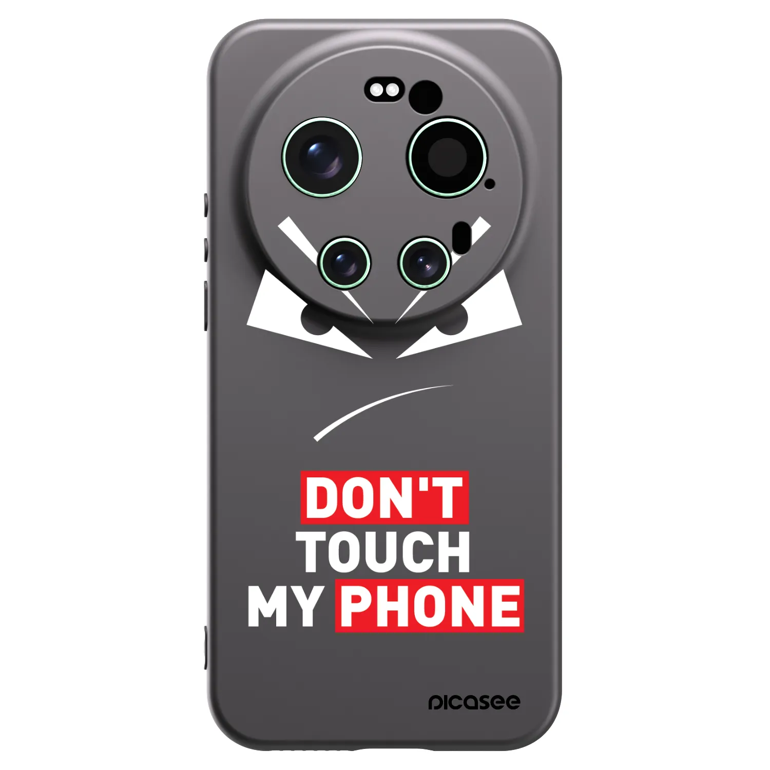 Picasee silikonowe czarne etui na Xiaomi 17 Ultra - Evil Eye - Transparent