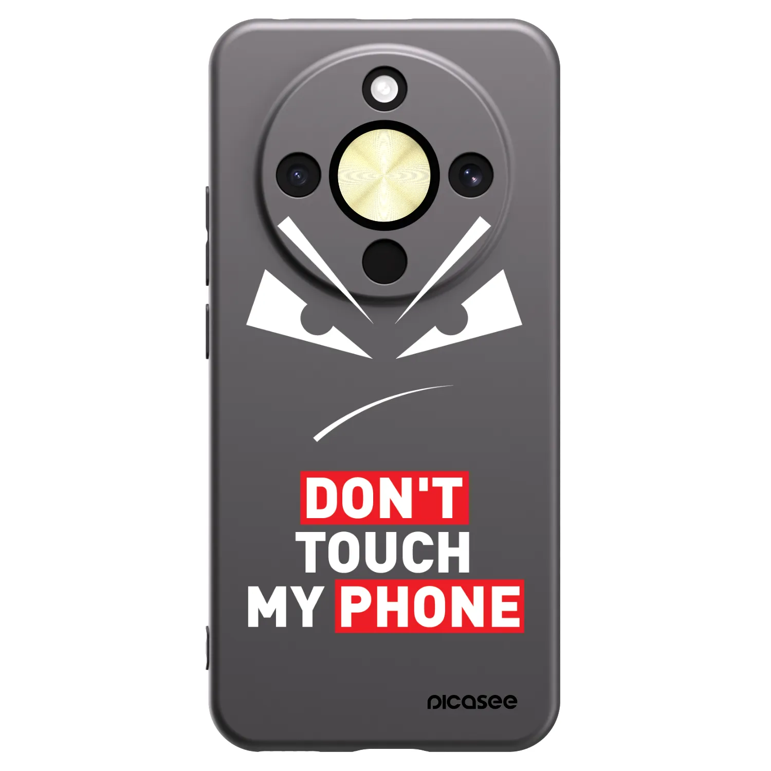 Picasee silikonowe czarne etui na Honor Magic8 Lite 5G - Evil Eye - Transparent