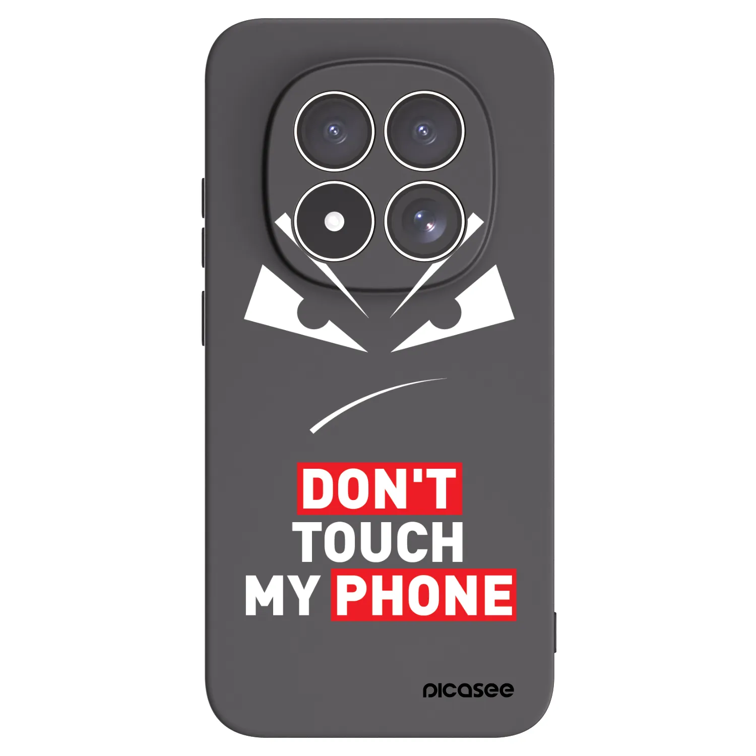 Picasee silikonowe czarne etui na Xiaomi Redmi Note 15 Pro 5G - Evil Eye - Transparent