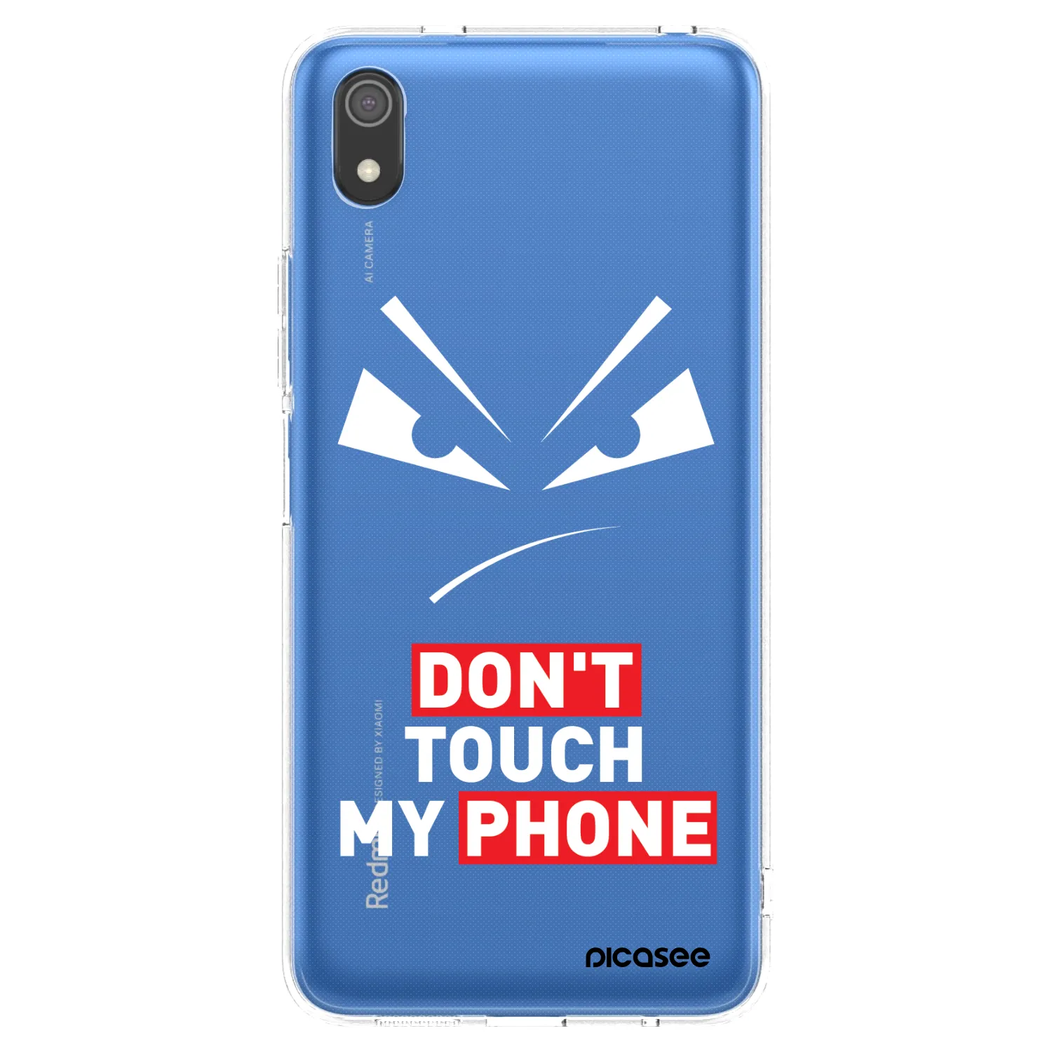 Picasee silikonowe przeźroczyste etui na Xiaomi Redmi 7A - Evil Eye - Transparent