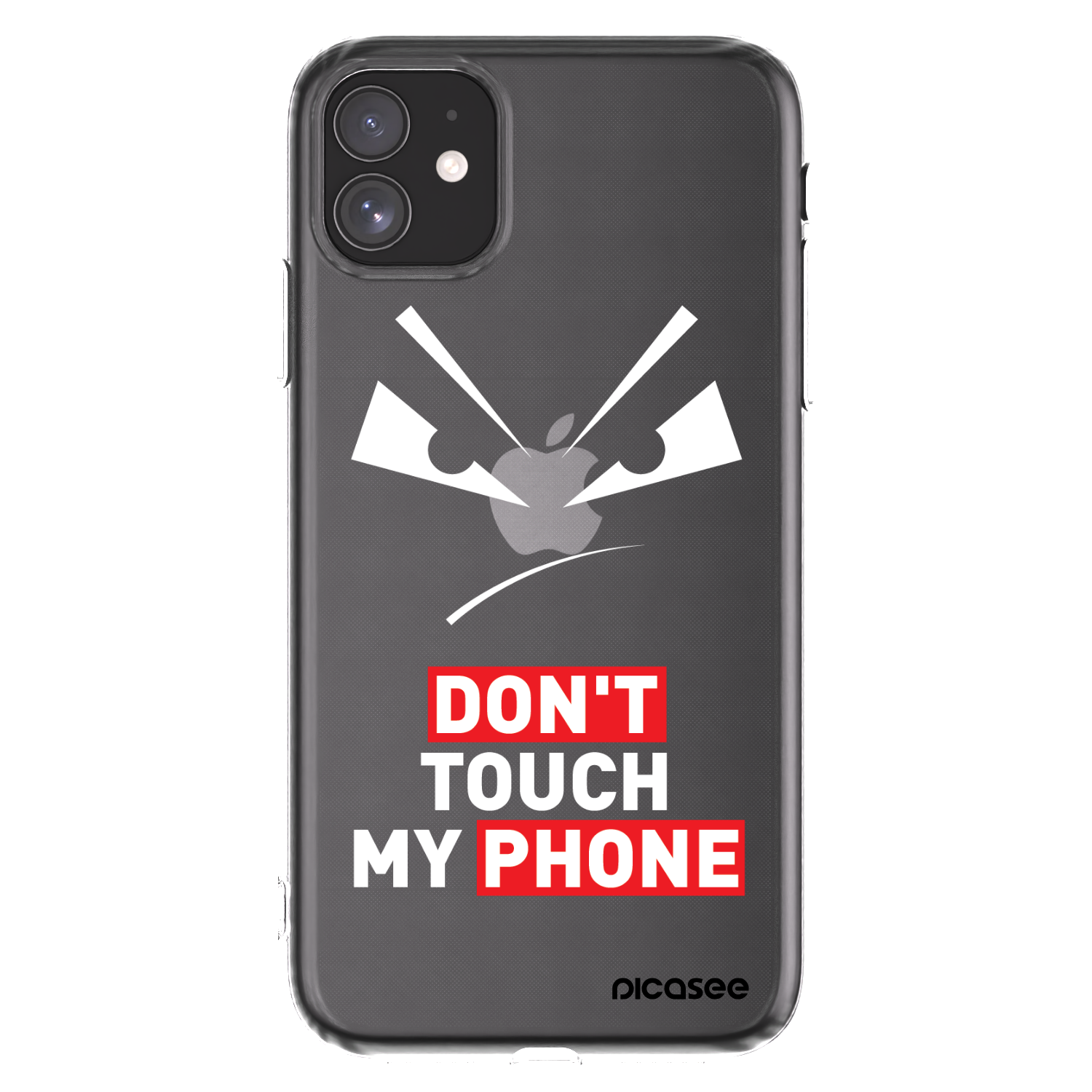 Picasee silikonowe przeźroczyste etui na Apple iPhone 11 - Evil Eye - Transparent