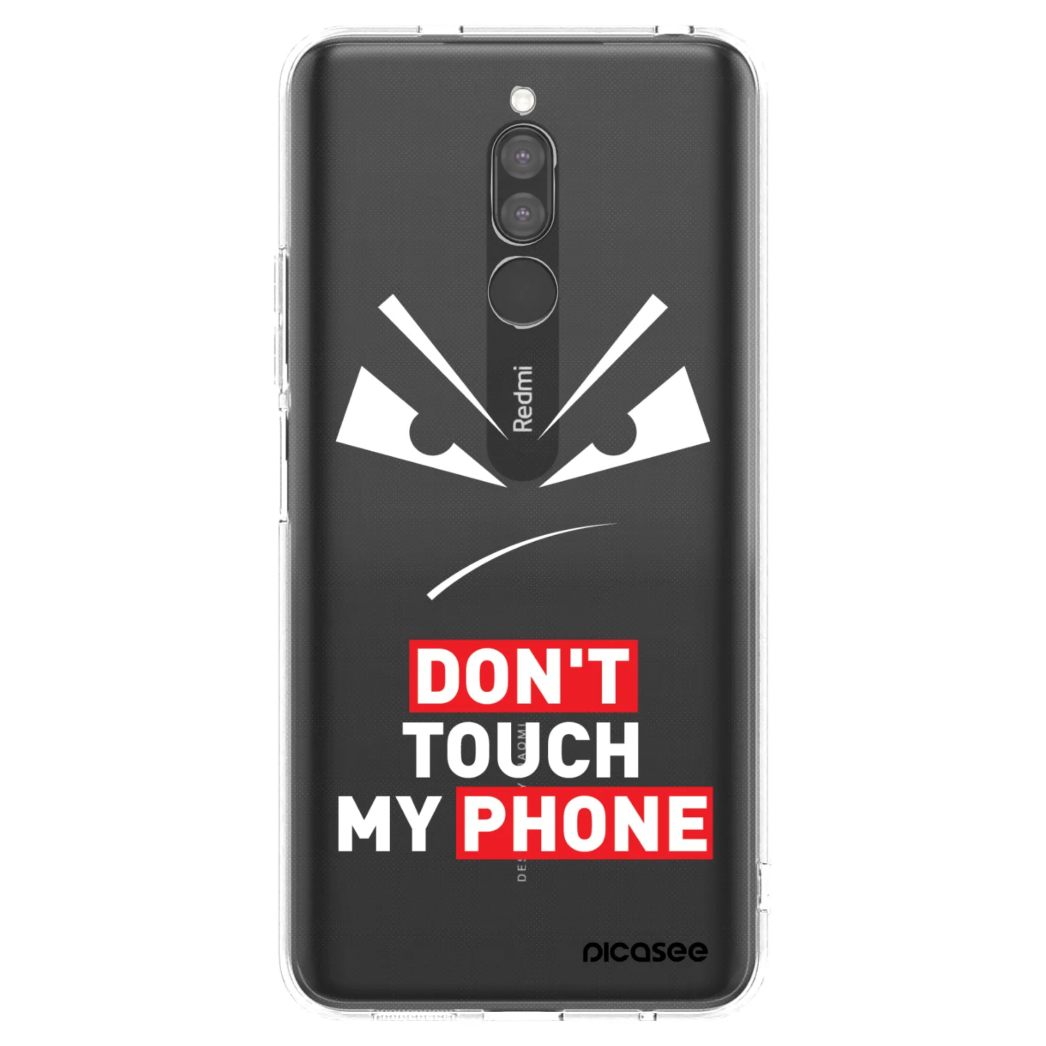 Picasee silikonowe przeźroczyste etui na Xiaomi Redmi 8 - Evil Eye - Transparent