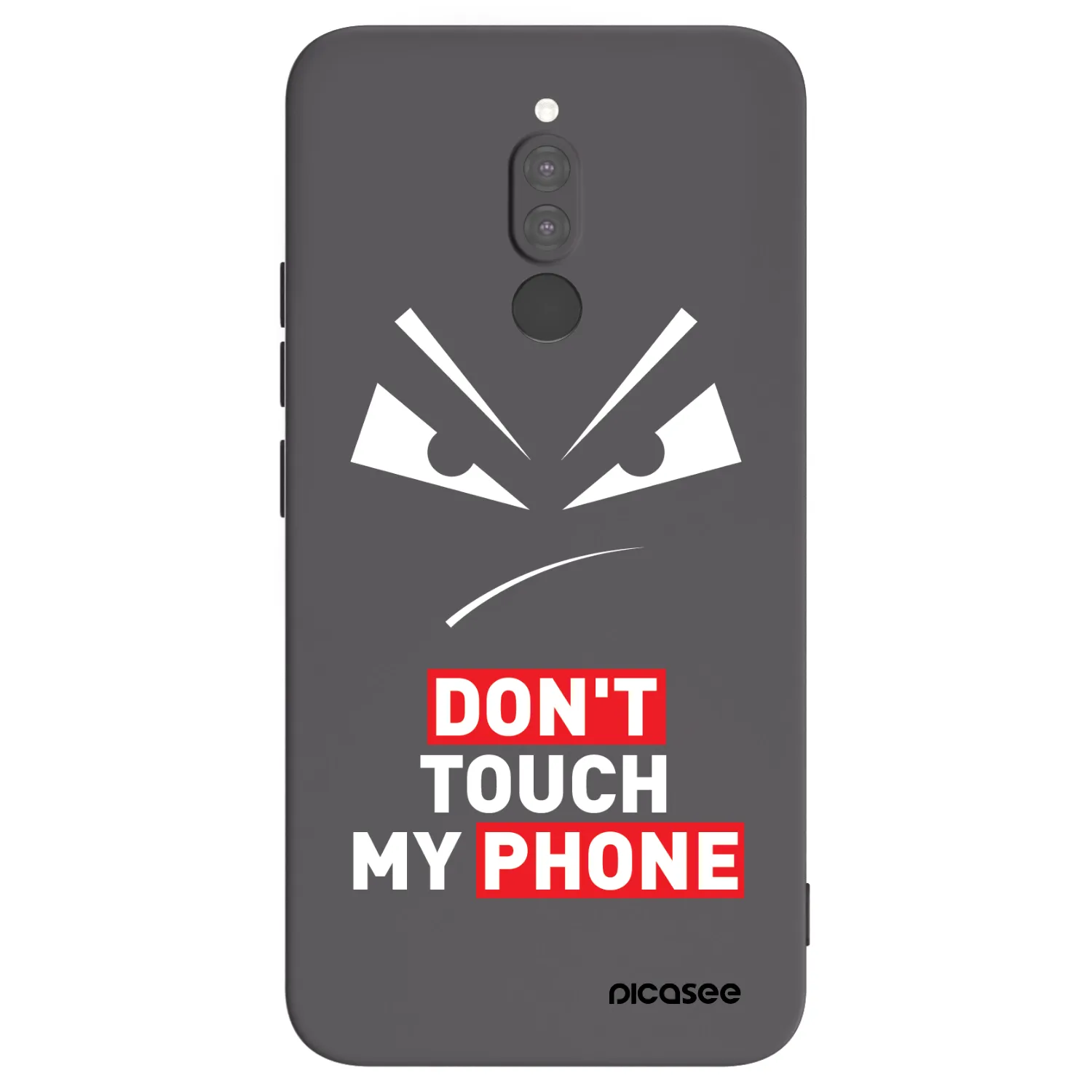 Picasee silikonowe czarne etui na Xiaomi Redmi 8 - Evil Eye - Transparent