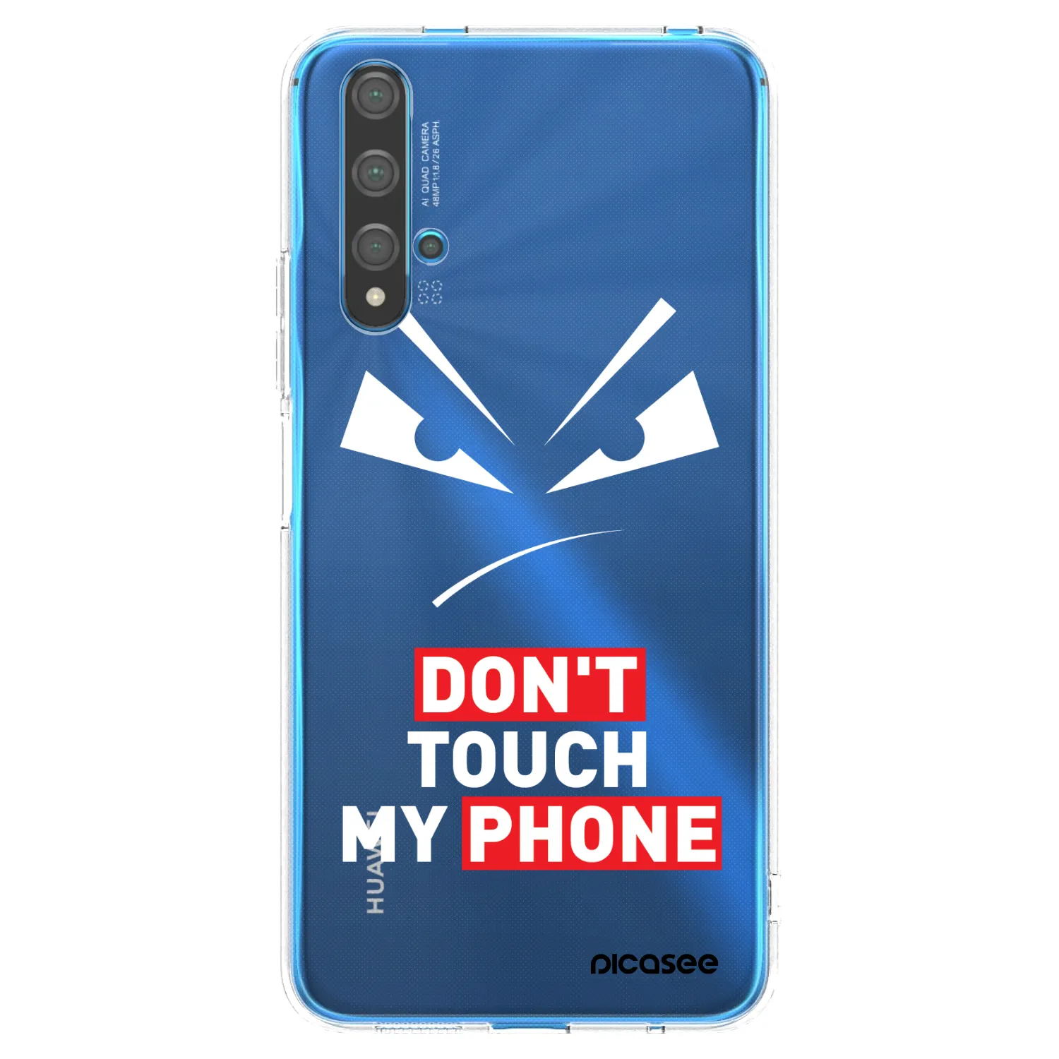 Picasee silikonowe przeźroczyste etui na Huawei Nova 5T - Evil Eye - Transparent