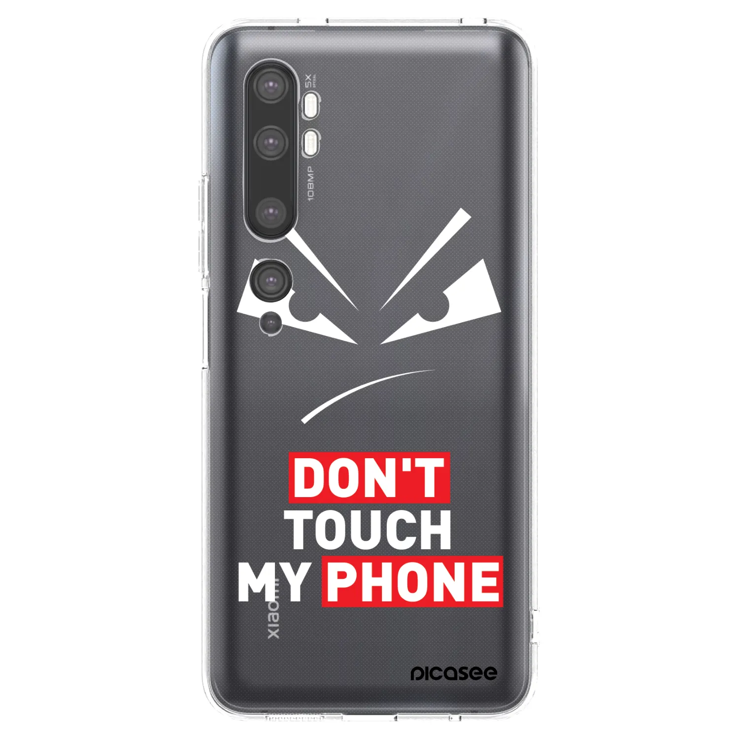 Picasee silikonowe przeźroczyste etui na Xiaomi Mi Note 10 (Pro) - Evil Eye - Transparent