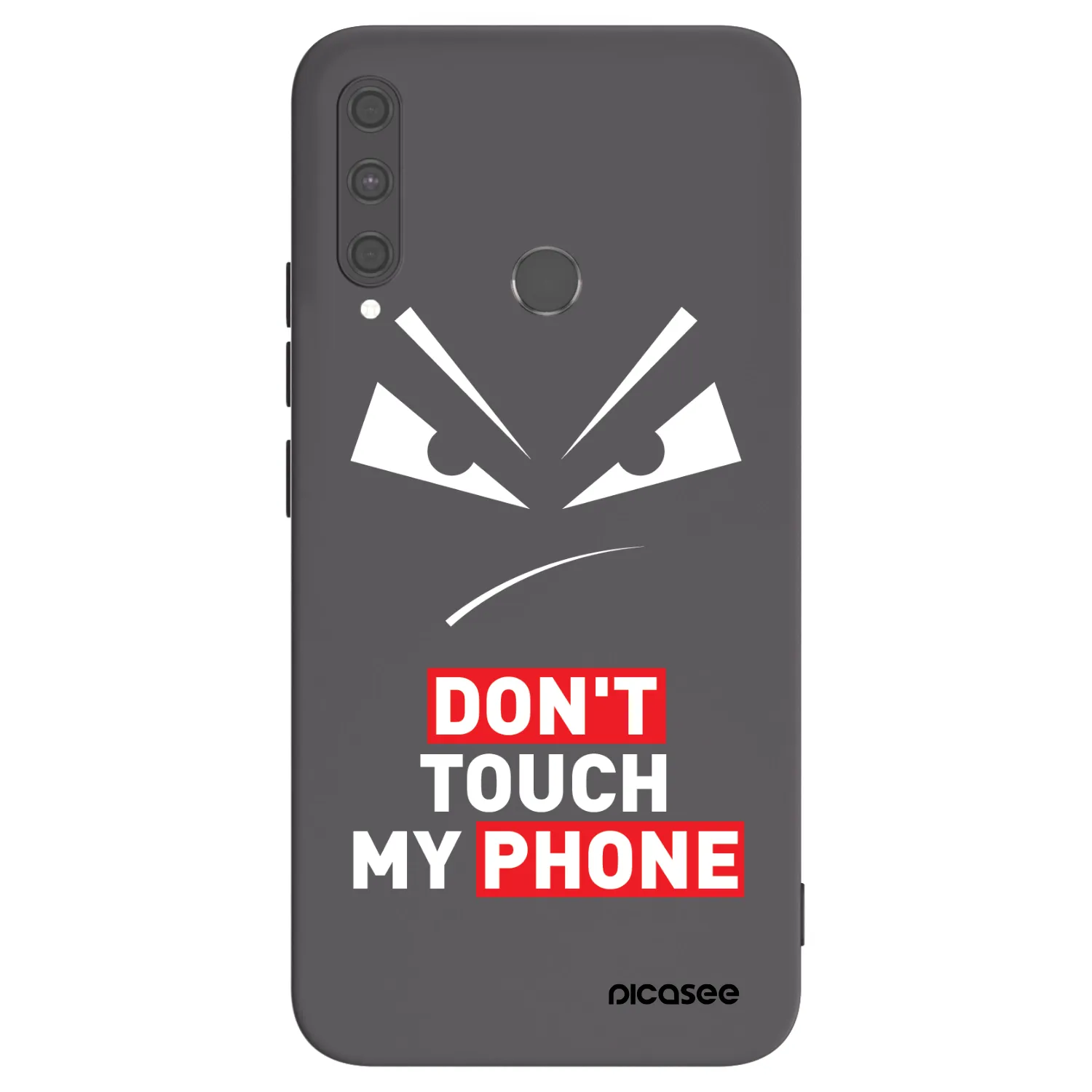 Picasee silikonowe czarne etui na Huawei P40 Lite E - Evil Eye - Transparent