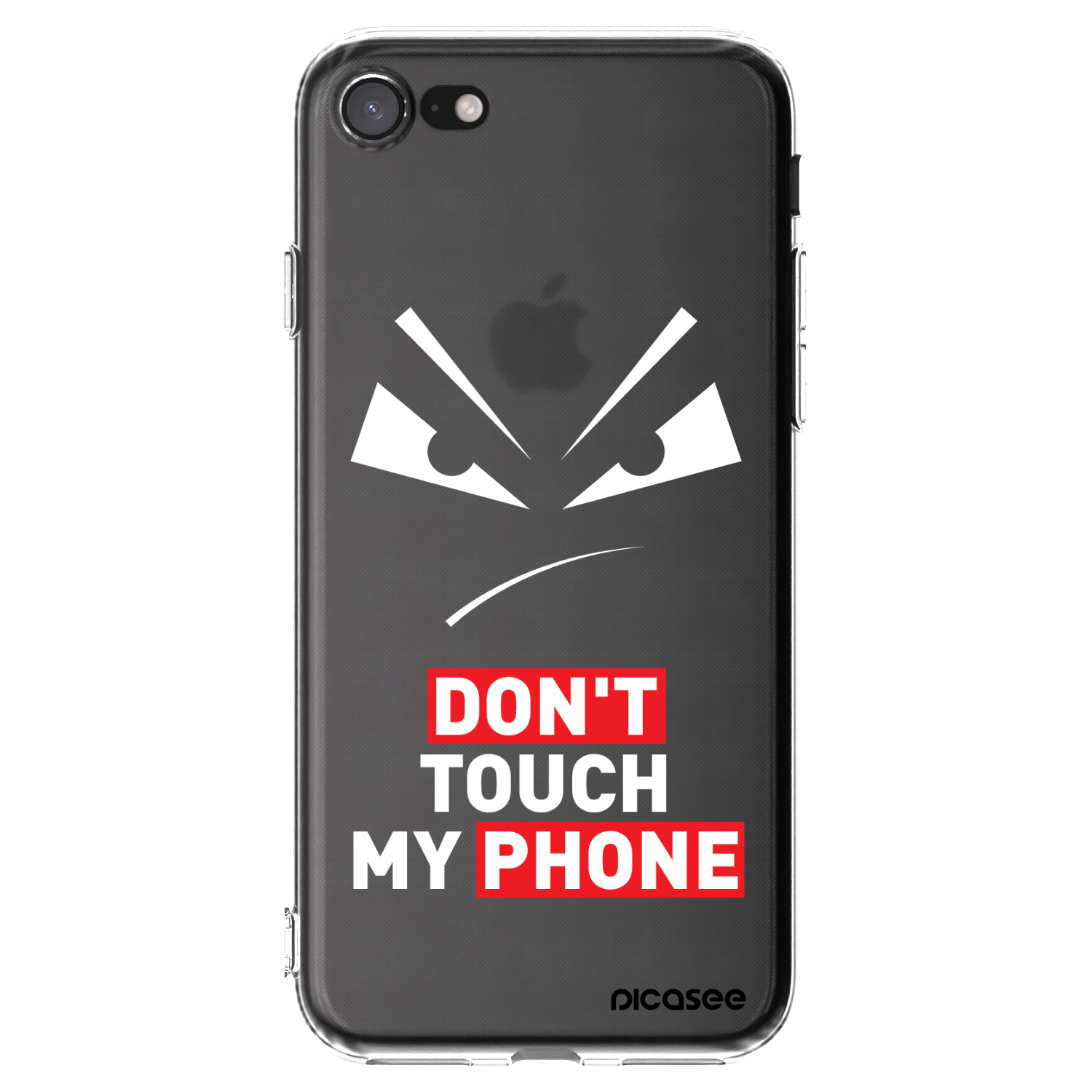 Picasee silikonowe przeźroczyste etui na Apple iPhone SE 2020 - Evil Eye - Transparent