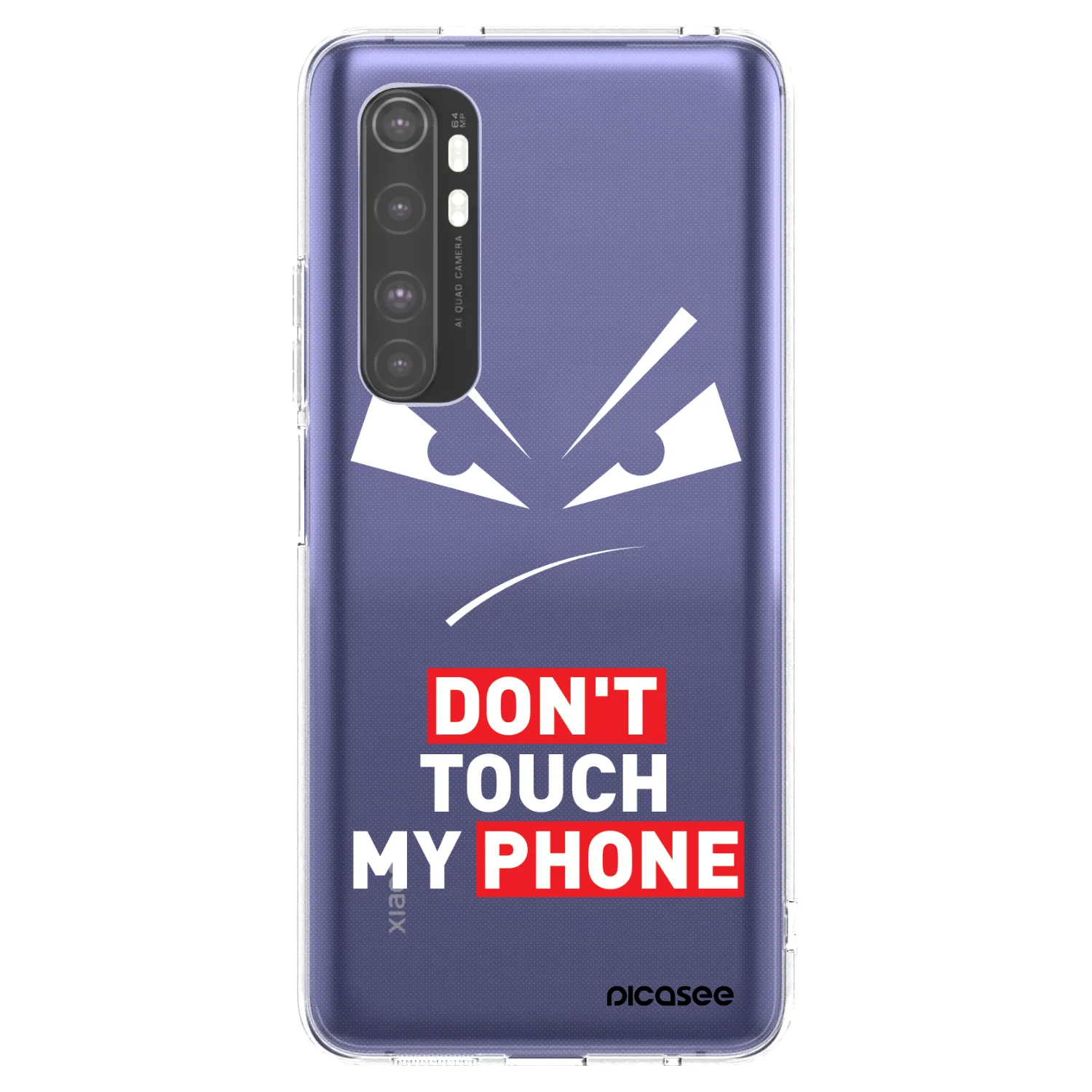 Picasee silikonowe przeźroczyste etui na Xiaomi Mi Note 10 Lite - Evil Eye - Transparent