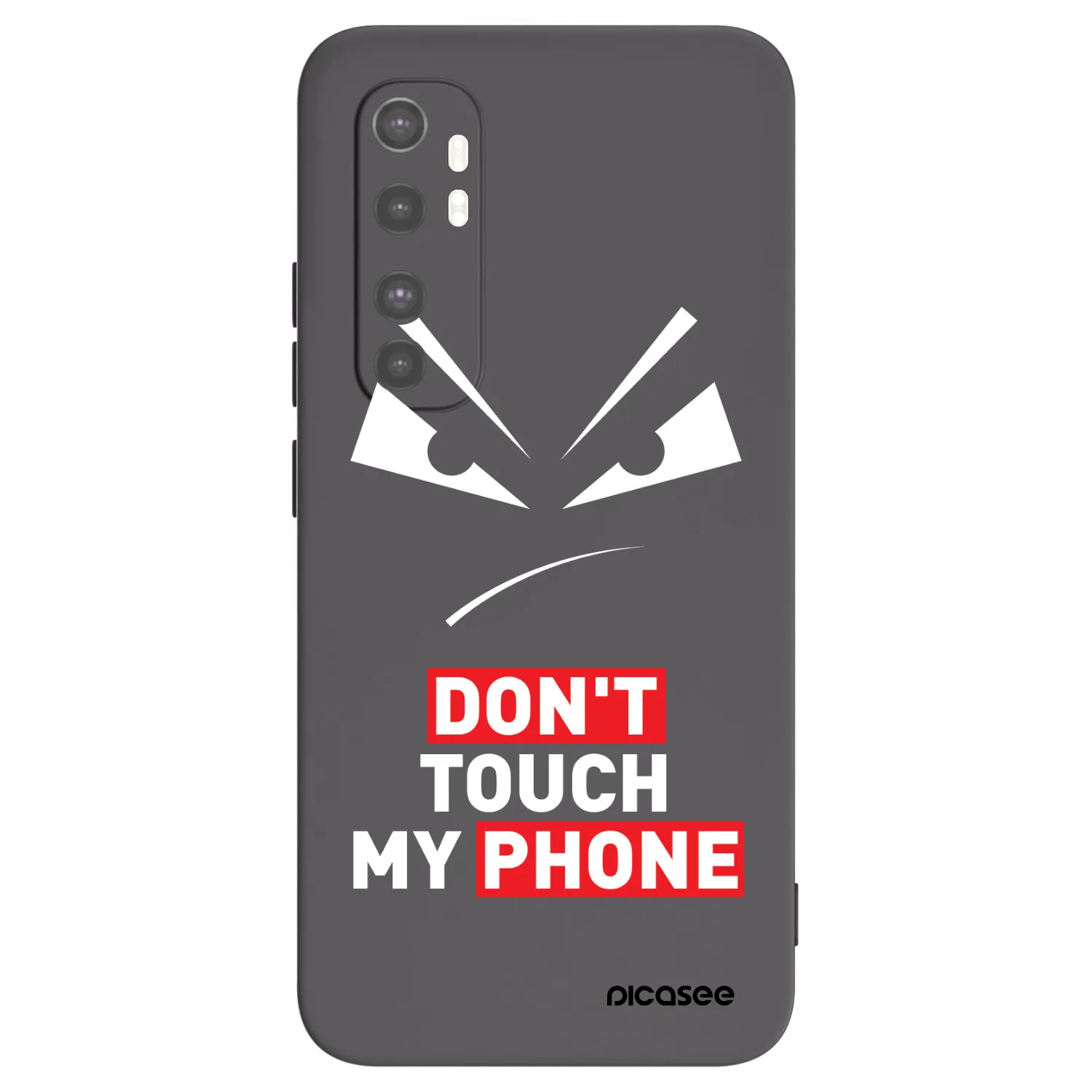 Picasee silikonowe czarne etui na Xiaomi Mi Note 10 Lite - Evil Eye - Transparent