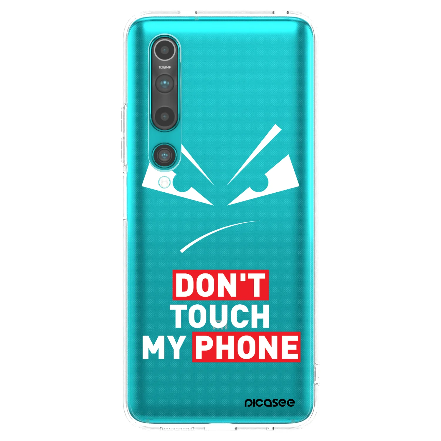 Picasee silikonowe przeźroczyste etui na Xiaomi Mi 10 - Evil Eye - Transparent