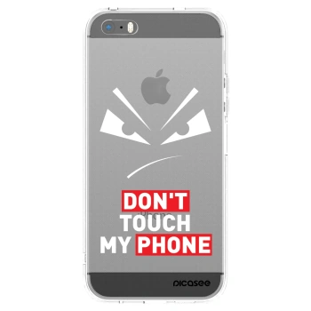 Picasee silikonowe przeźroczyste etui na Apple iPhone 5/5S/SE - Evil Eye - Transparent