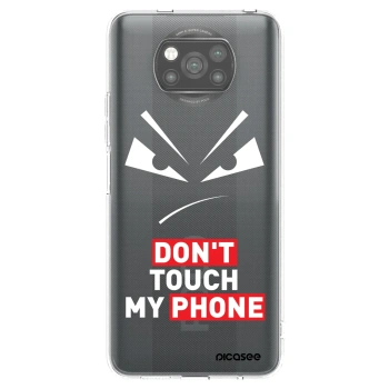Picasee silikonowe czarne etui na Xiaomi Poco X3 - Evil Eye - Transparent