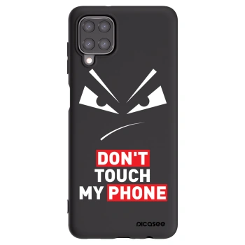 Picasee silikonowe czarne etui na Samsung Galaxy A12 A125F - Evil Eye - Transparent