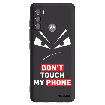 Picasee silikonowe czarne etui na Motorola Moto G60 - Evil Eye - Transparent