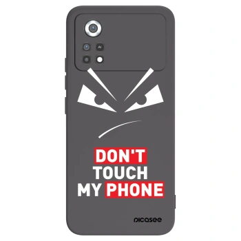Picasee silikonowe czarne etui na Xiaomi Poco X4 Pro 5G - Evil Eye - Transparent