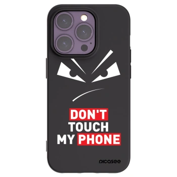 Picasee silikonowe czarne etui na Apple iPhone 14 Pro - Evil Eye - Transparent