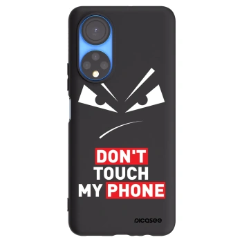 Picasee silikonowe czarne etui na Honor X7 - Evil Eye - Transparent