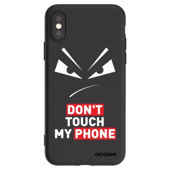 Picasee silikonowe czarne etui na Apple iPhone X/XS - Evil Eye - Transparent