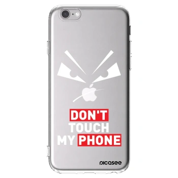 Picasee silikonowe przeźroczyste etui na Apple iPhone 6/6S - Evil Eye - Transparent