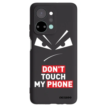 Picasee silikonowe czarne etui na Honor X7a - Evil Eye - Transparent