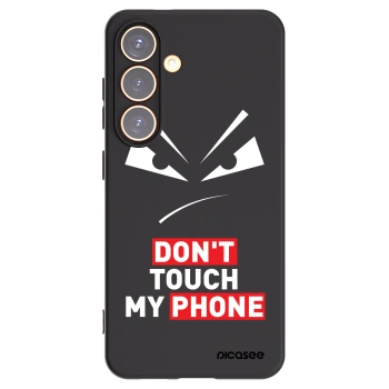 Picasee silikonowe czarne etui na Samsung Galaxy S24 S921B 5G - Evil Eye - Transparent
