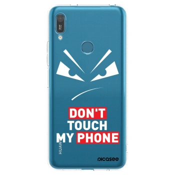 Picasee silikonowe przeźroczyste etui na Huawei Y7 2019 - Evil Eye - Transparent