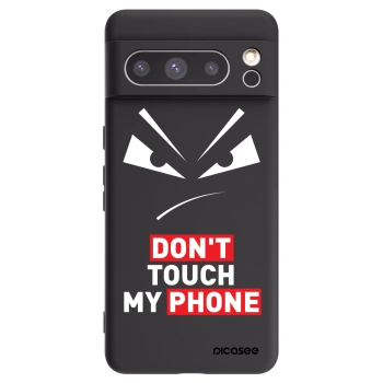Picasee silikonowe czarne etui na Google Pixel 8 Pro - Evil Eye - Transparent