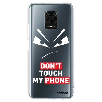 Picasee silikonowe przeźroczyste etui na Xiaomi Redmi Note 9 Pro - Evil Eye - Transparent