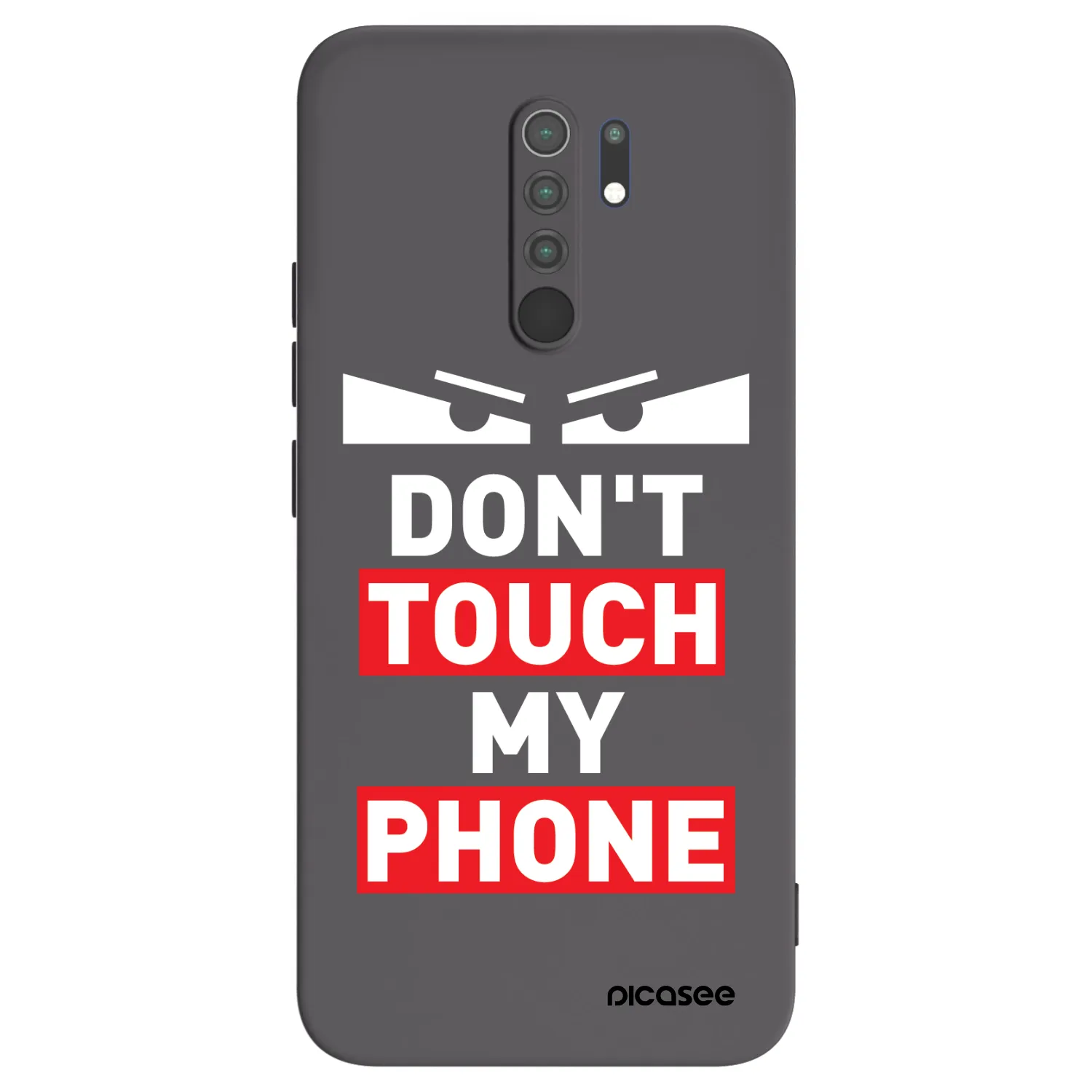 Picasee silikonowe czarne etui na Xiaomi Redmi 9 - Shadow Eye - Transparent