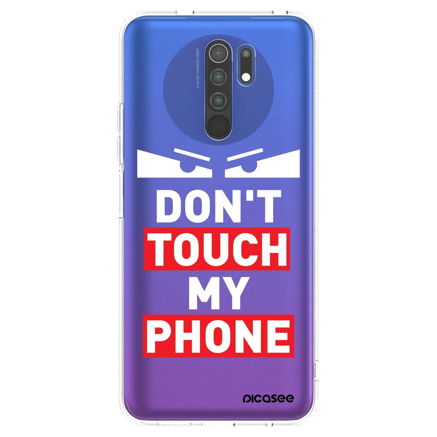 Picasee silikonowe przeźroczyste etui na Xiaomi Redmi 9 - Shadow Eye - Transparent