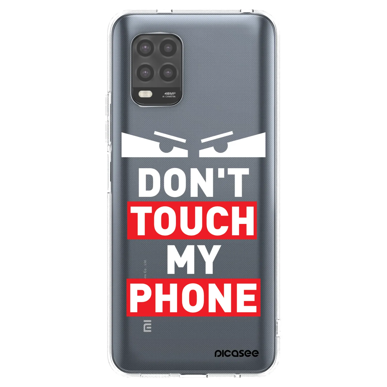 Picasee silikonowe przeźroczyste etui na Xiaomi Mi 10 Lite - Shadow Eye - Transparent