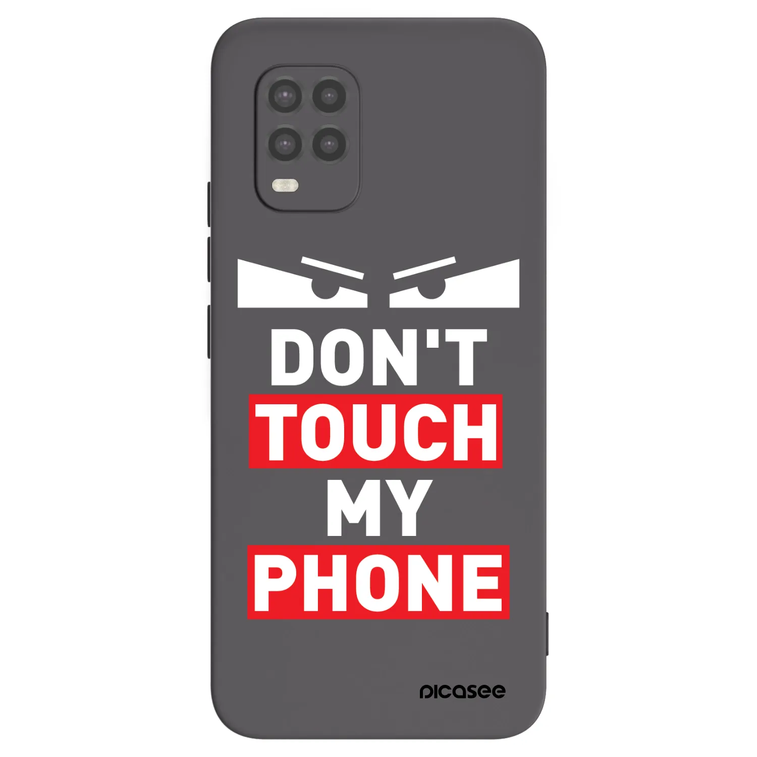 Picasee silikonowe czarne etui na Xiaomi Mi 10 Lite - Shadow Eye - Transparent