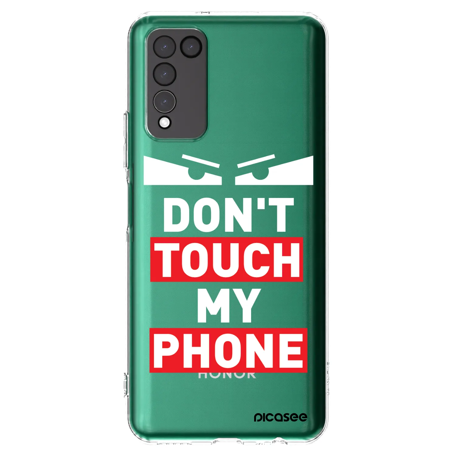 Picasee silikonowe przeźroczyste etui na Honor 10X Lite - Shadow Eye - Transparent
