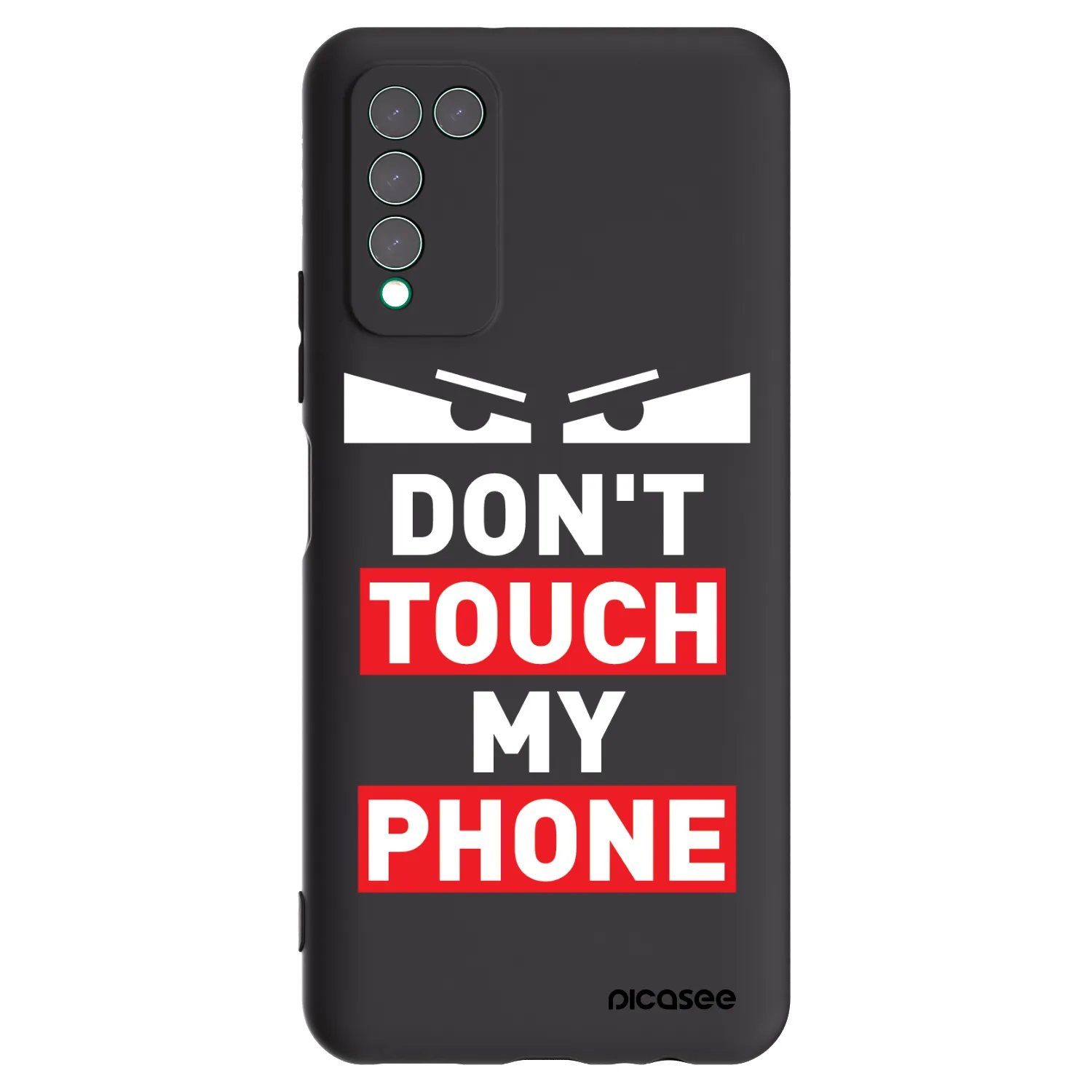 Picasee silikonowe czarne etui na Honor 10X Lite - Shadow Eye - Transparent