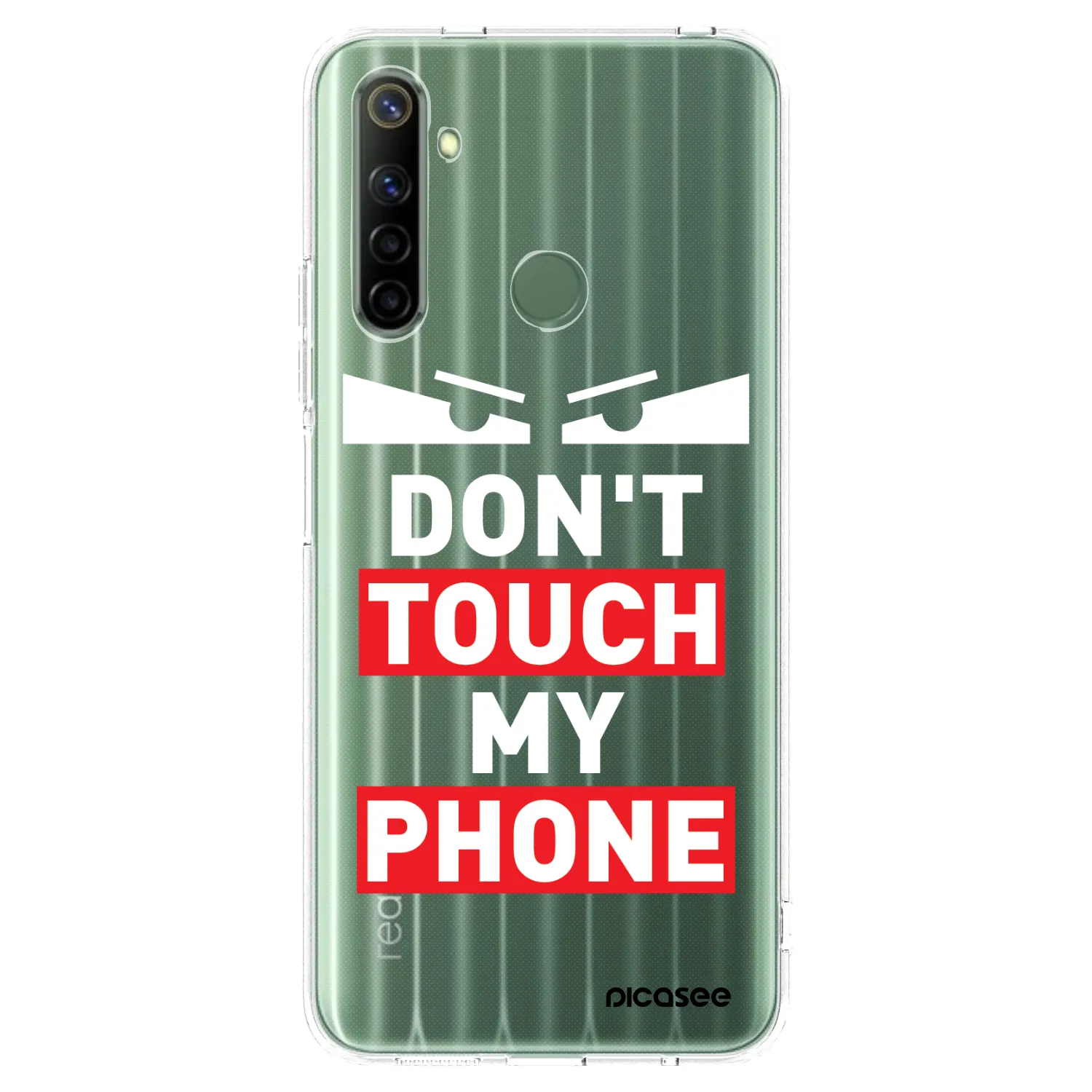 Picasee silikonowe przeźroczyste etui na Realme 6i - Shadow Eye - Transparent