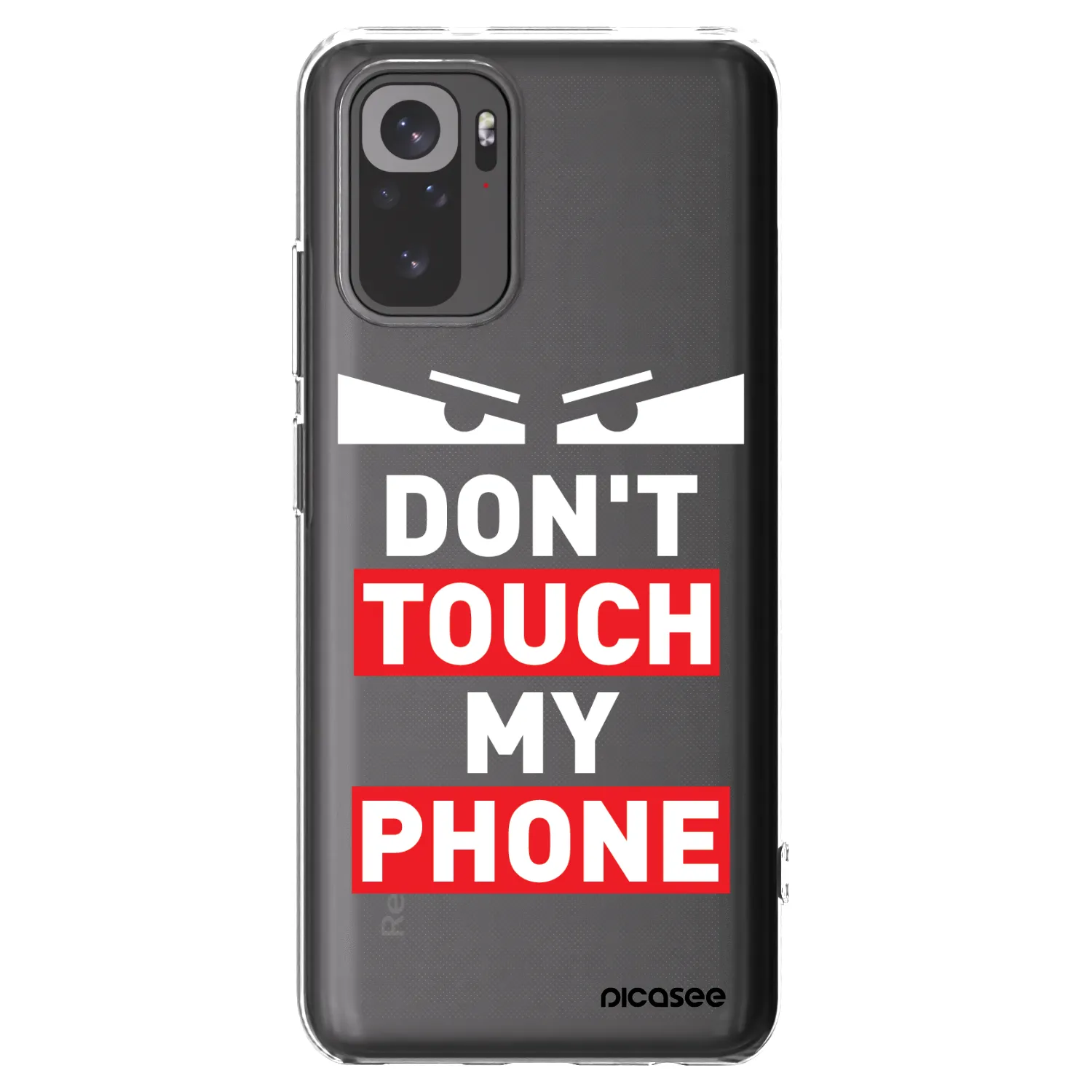 Picasee silikonowe przeźroczyste etui na Xiaomi Redmi Note 10S - Shadow Eye - Transparent