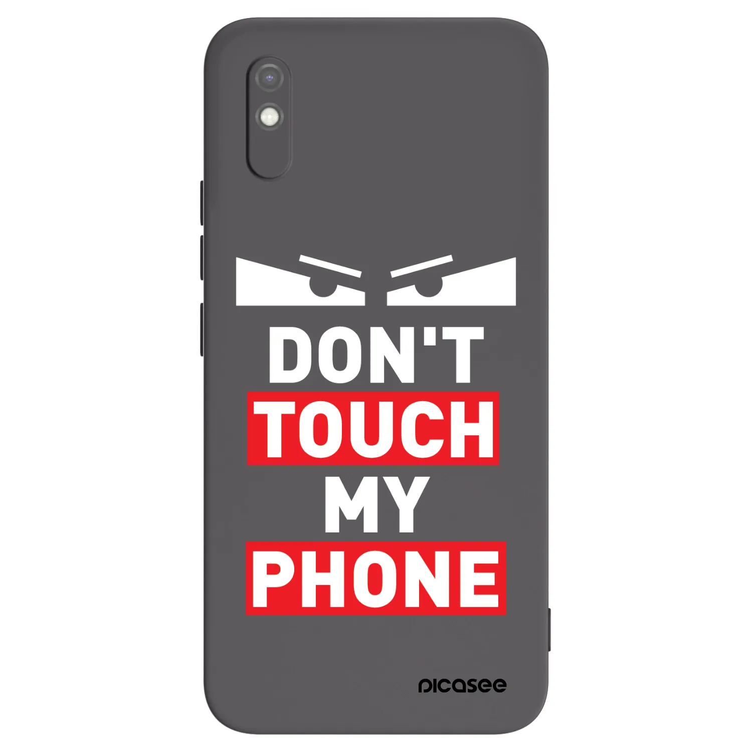 Picasee silikonowe czarne etui na Xiaomi Redmi 9AT - Shadow Eye - Transparent