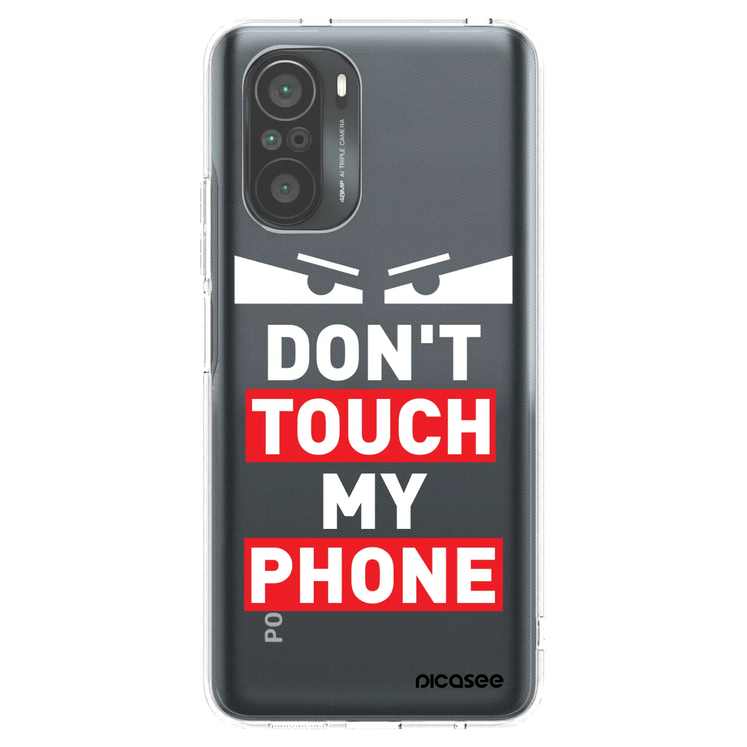 Picasee silikonowe przeźroczyste etui na Xiaomi Poco F3 - Shadow Eye - Transparent