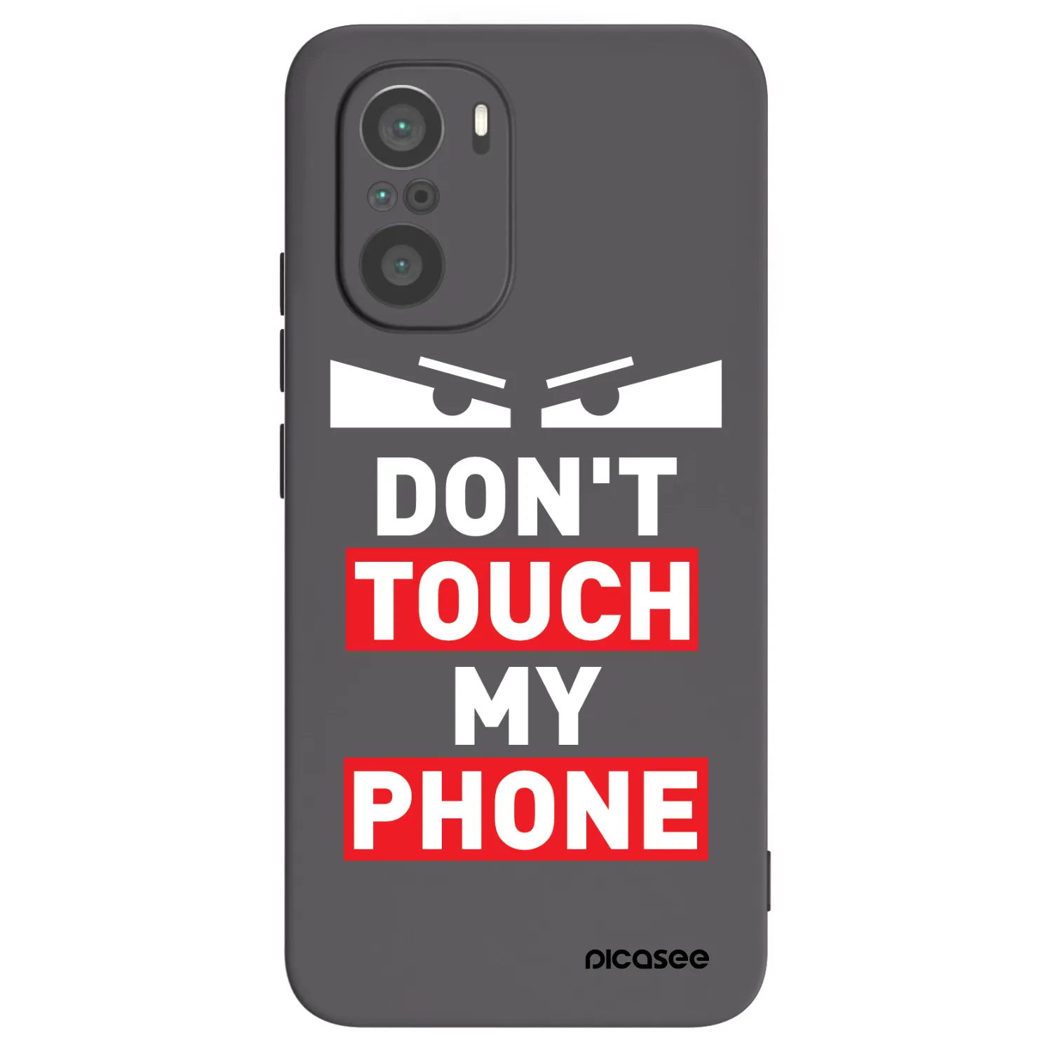 Picasee silikonowe czarne etui na Xiaomi Poco F3 - Shadow Eye - Transparent