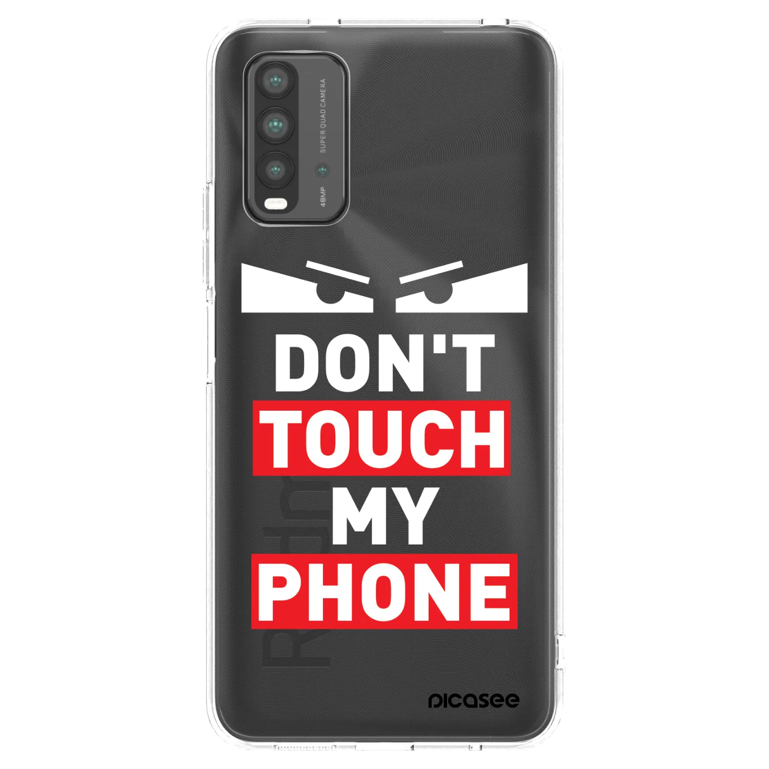 Picasee silikonowe przeźroczyste etui na Xiaomi Redmi 9T - Shadow Eye - Transparent